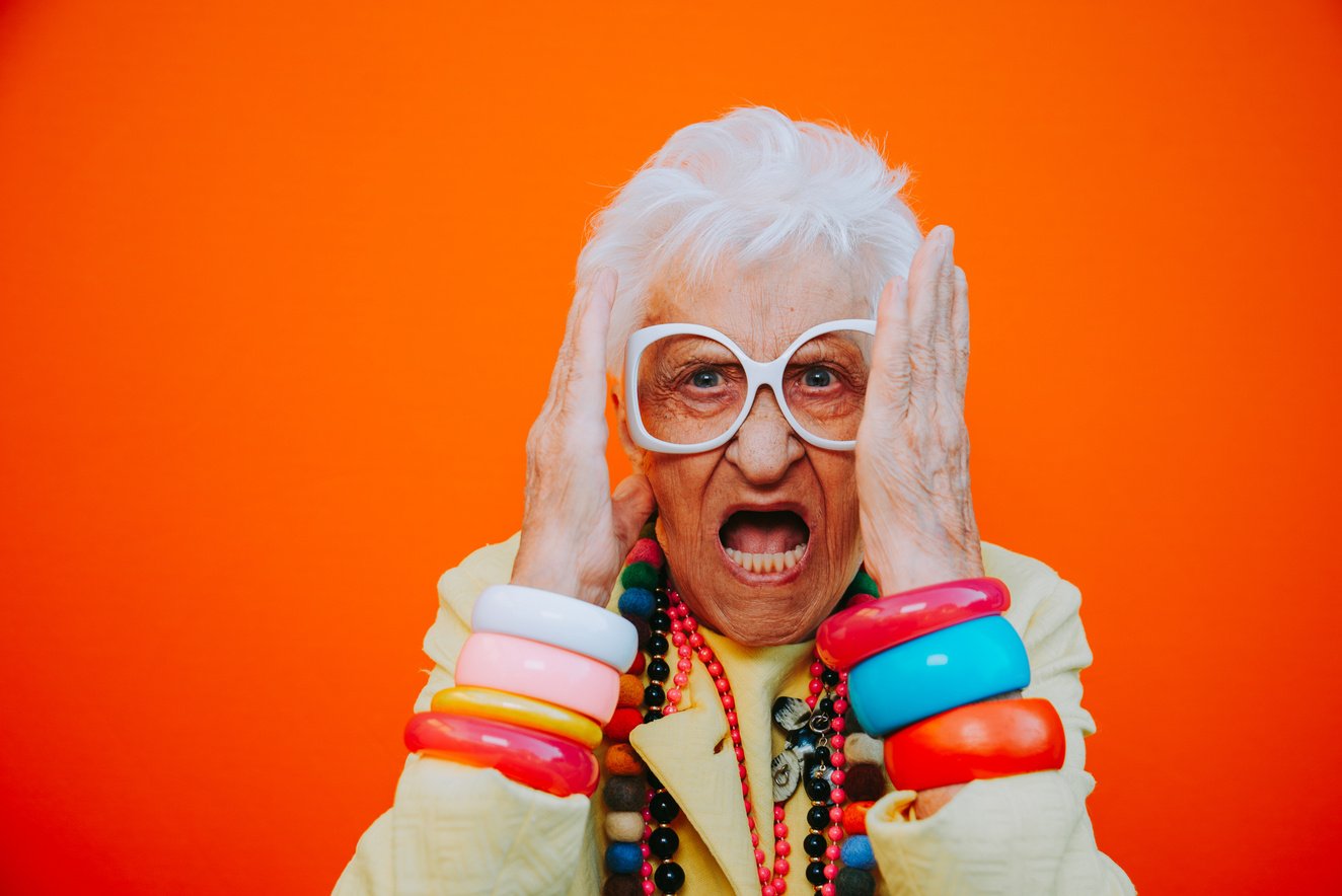 Funny Grandmother Portraits